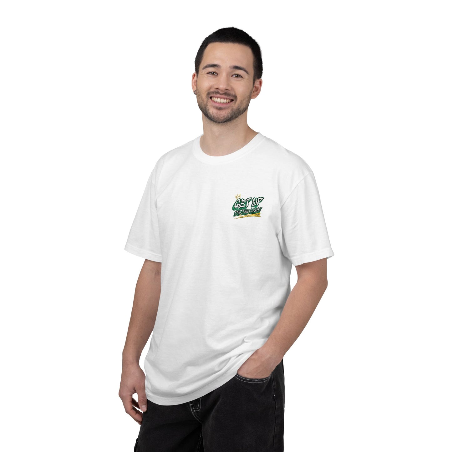 Get Up Be The Light embroidered T-shirt
