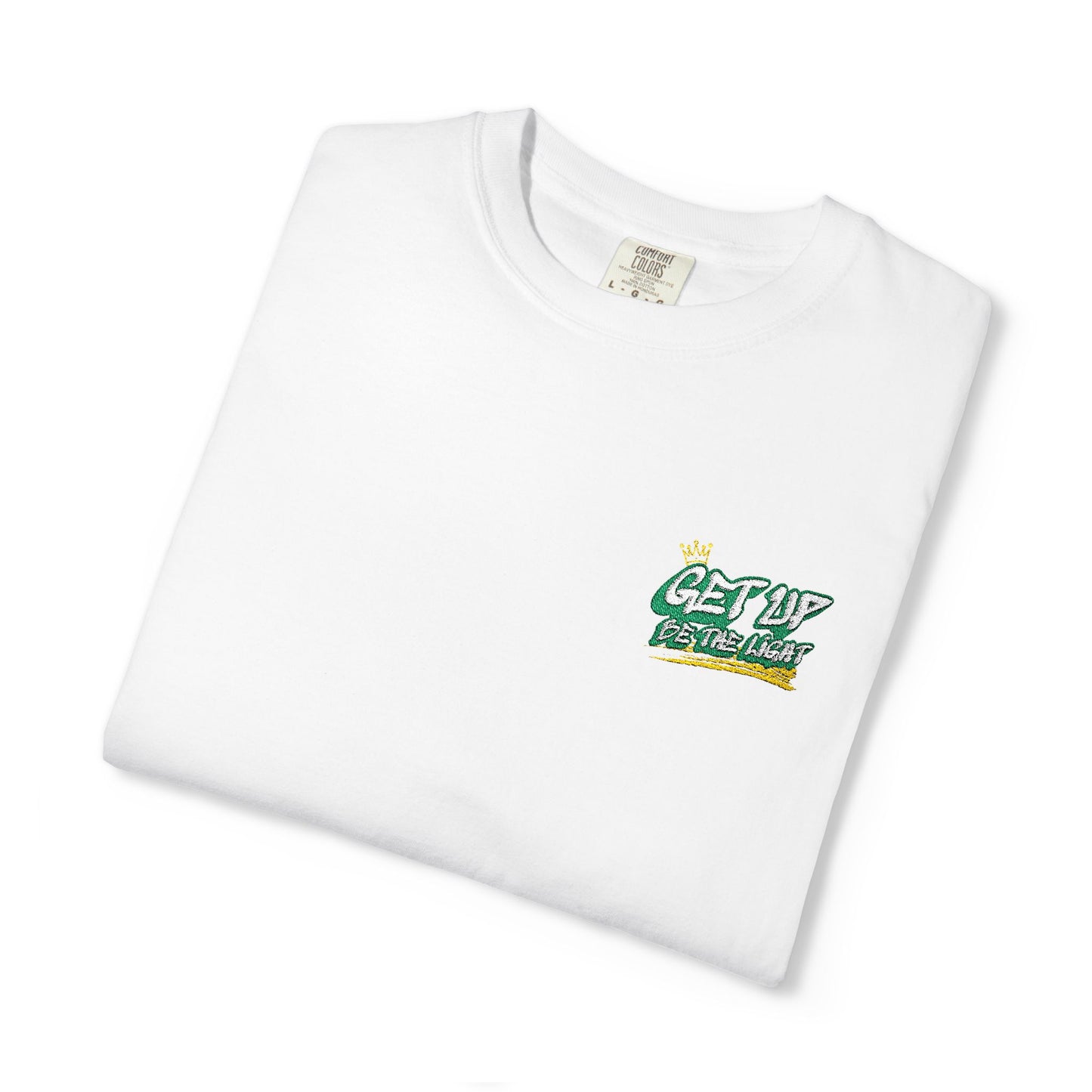 Get Up Be The Light embroidered T-shirt